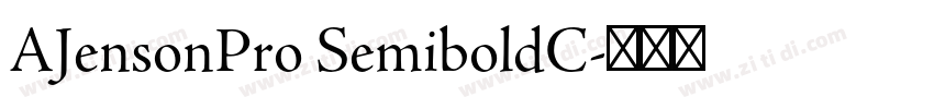 AJensonPro SemiboldC字体转换